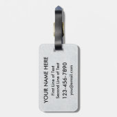 Ice Hockey Goalie Quote Bagagelabel Sjabloon (Achterkant verticaal)