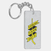 Ice Hockey Goalie Quote Sleutelhanger (Voorkant Links)