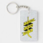 Ice Hockey Goalie Quote Sleutelhanger (Voorkant)