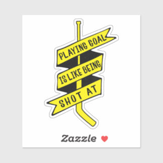 Ice Hockey Goalie Quote Sticker