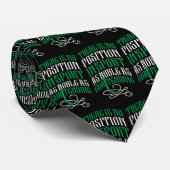 Ice Hockey Goalie Quote Stropdas (Opgerold)