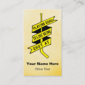 Ice Hockey Goalie Quote Visitekaartjes Sjabloon (Voorkant)