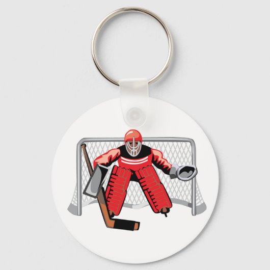 Ice Hockey Goalie Sleutelhanger (Voorkant)