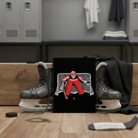 Ice Hockey Goalie Spiral notebook Notitieboek