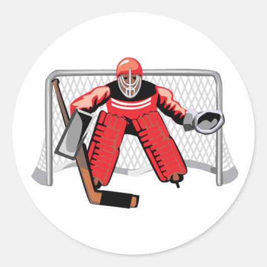 Ice Hockey Goalie Stickers (Voorkant)