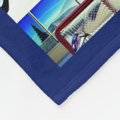 Ice Hockey Goalie Theme Fleece Blanket (Hoek)