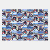 Ice Hockey Goalie Theme Inpakpapier Vel (Voorkant 3)