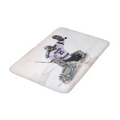 Ice Hockey Goalkeeper met Jouw naam tekening Badmat (Gekanteld)