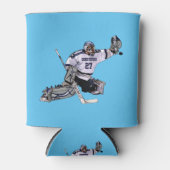 Ice Hockey Goalkeeper met Jouw naam tekening Blikjeskoeler (Voorkant)