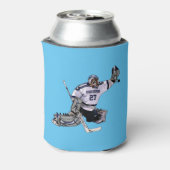 Ice Hockey Goalkeeper met Jouw naam tekening Blikjeskoeler (Blikje Achterkant)