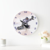 Ice Hockey Goalkeeper met Jouw naam tekening Grote Klok (Huis)