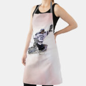 Ice Hockey Goalkeeper met Jouw naam tekening Schort (Insitu)