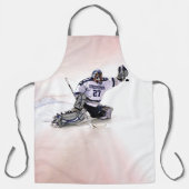 Ice Hockey Goalkeeper met Jouw naam tekening Schort (Voorkant)