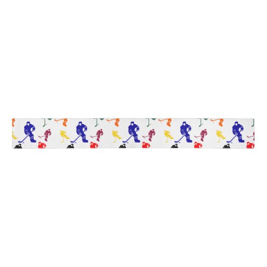 ICE HOCKEY GROSGRAIN LINT (Voorkant)