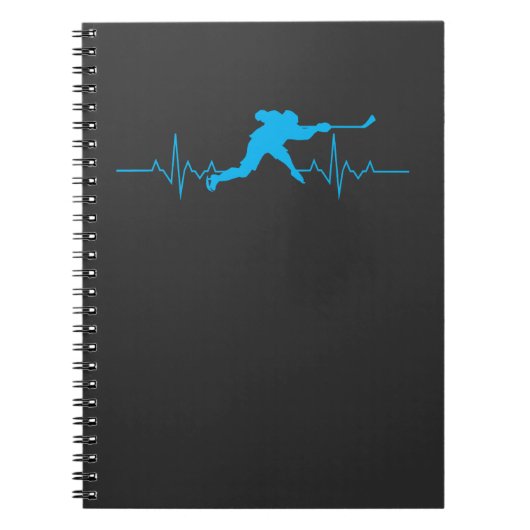 Ice Hockey Heartbeat Notitieboek (Voorkant)