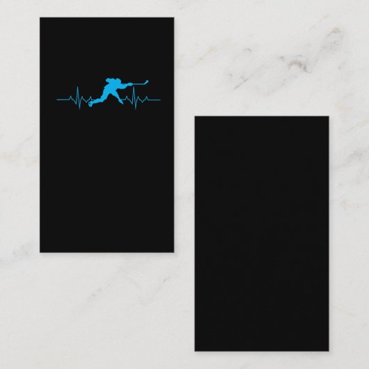 Ice Hockey Heartbeat Visitekaartje (Voorkant / Achterkant)