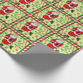 Ice Hockey Holiday Gift Cadeaupapier (Hoek)