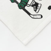 Ice Hockey Holiday Gift Fleece Deken (Hoek)