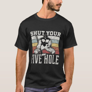Ice Hockey Humor Cadeauontwerp Sluit uw Vijf Hoes  T-shirt