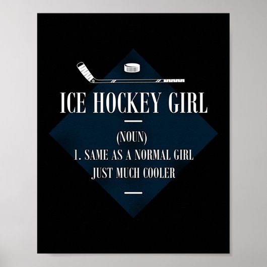 Ice Hockey Ice Hockey Girl Noun 1. Zelfde als Poster (Voorkant)