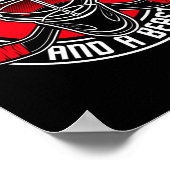 Ice Hockey IM A Beauty and a Beast Player Team Poster (Hoek)