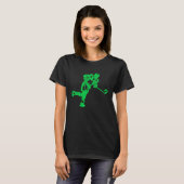 Ice Hockey  Irish Kids Boys Men  St Patricks Day T-shirt (Voorkant volledig)