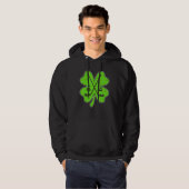 Ice Hockey Irish Lucky Shamrock Clovers St Patrick Hoodie (Voorkant volledig)