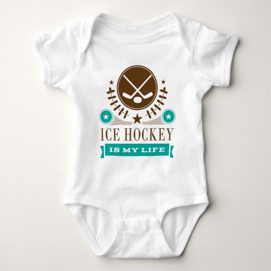 Ice Hockey is mijn Life Gift Romper (Voorkant)