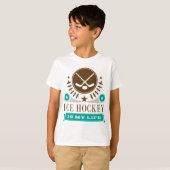 Ice Hockey is mijn Life Gift T-shirt (Voorkant volledig)