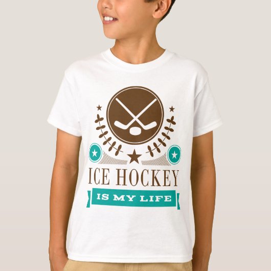 Ice Hockey is mijn Life Gift T-shirt (Voorkant)