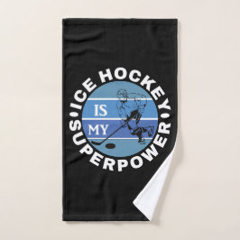 Ice Hockey is mijn Superpower Bad Handdoek