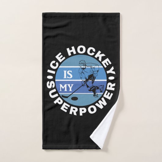 Ice Hockey is mijn Superpower Bad Handdoek (Handdoek)