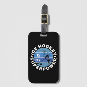 Ice Hockey is mijn Superpower Bagagelabel