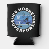 Ice Hockey is mijn Superpower Blikjeskoeler (Voorkant)