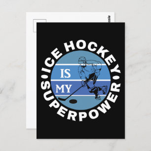 Ice Hockey is mijn Superpower Briefkaart