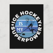 Ice Hockey is mijn Superpower Briefkaart (Voorkant)