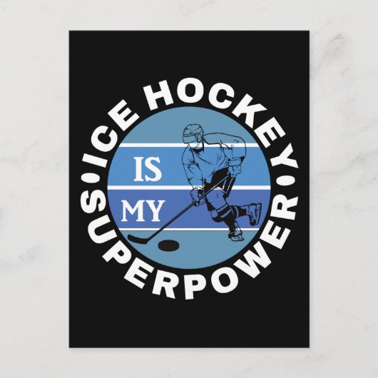 Ice Hockey is mijn Superpower Briefkaart (Voorkant)