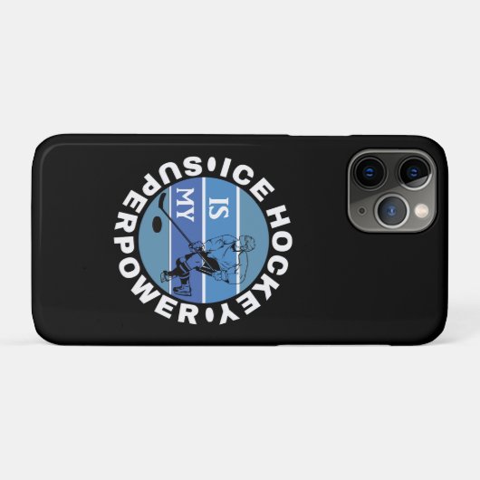 Ice Hockey is mijn Superpower Case-Mate iPhone Case (Achterkant (horizontaal))