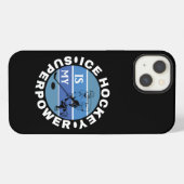 Ice Hockey is mijn Superpower iPhone Hoesje (Achterkant horizontaal)