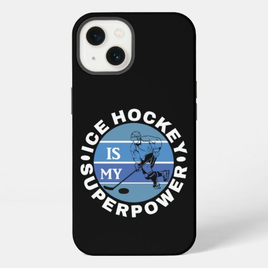 Ice Hockey is mijn Superpower iPhone Hoesje (Achterkant)