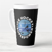 Ice Hockey is mijn Superpower Latte Mok (Linkerhoek)