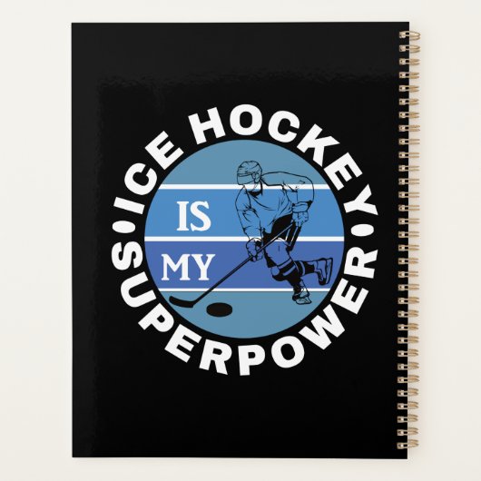 Ice Hockey is mijn Superpower Planner (Achterkant)
