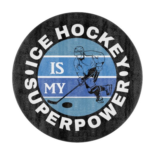 Ice Hockey is mijn Superpower Snijplank (Voorkant)
