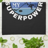 Ice Hockey is mijn Superpower Theedoek (Gevouwen)