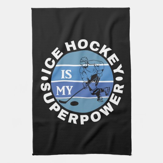 Ice Hockey is mijn Superpower Theedoek (Verticaal)
