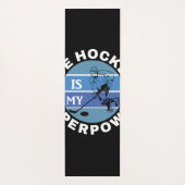 Ice Hockey is mijn Superpower Yogamat (Achterkant)