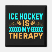 Ice Hockey is mijn therapie Magneet (Voorkant)