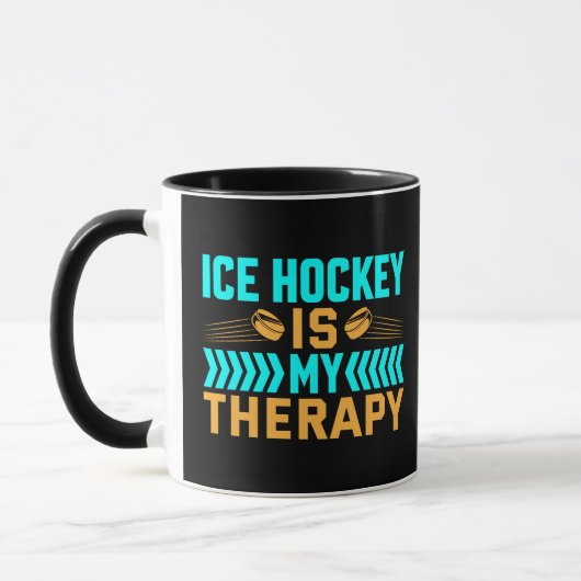 Ice Hockey is mijn therapie Mok (Links)