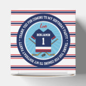 Ice Hockey Jersey 1e Verjaardag Dank u Bedankdoosjes (Bovenkant)