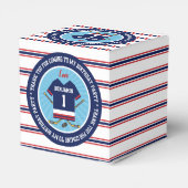 Ice Hockey Jersey 1e Verjaardag Dank u Bedankdoosjes (Achterkant)